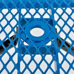 Global Industrial™ 4' Rectangular Picnic Table, Expanded Metal, Blue -Tables Shop 695485BL 07