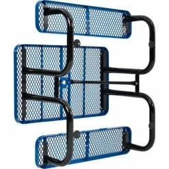 Global Industrial™ 4' Rectangular Picnic Table, Expanded Metal, Blue -Tables Shop 695485BL 08