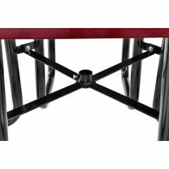 Global Industrial 36" Square Picnic Table, Expanded Metal, Red -Tables Shop 695501RD 05