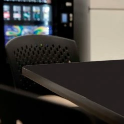 Interion By Global Industrial Interion® Breakroom Table, 60"L x 30"W, Black -Tables Shop 695670BK 03