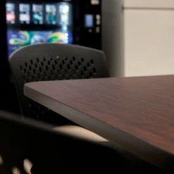 Interion By Global Industrial Interion® Bar Height Breakroom Table, 72"L x 30"W, Mahogany -Tables Shop 695672 03