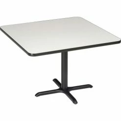 Interion By Global Industrial Interion® 36" Square Restaurant Table, Gray