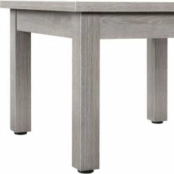 Interion By Global Industrial Interion® Wood End Table - 24" x 24" - Gray -Tables Shop 695752GY 03