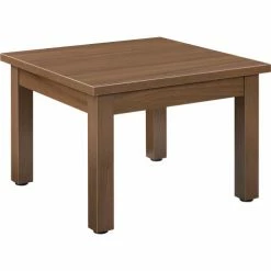 Interion By Global Industrial Interion® Wood End Table - 24" x 24" - Walnut