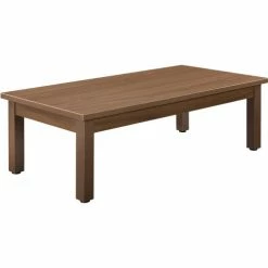 Interion By Global Industrial Interion® Wood Coffee Table - 48" x 24" - Walnut