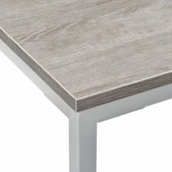 Interion By Global Industrial Interion® Wood End Table with Steel Frame - 24" x 24" - Gray -Tables Shop 695754GY 02