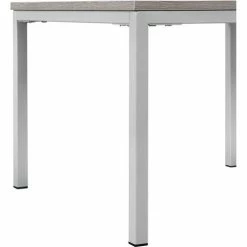 Interion By Global Industrial Interion® Wood End Table with Steel Frame - 24" x 24" - Gray -Tables Shop 695754GY 03