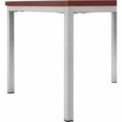 Interion By Global Industrial Interion® Wood End Table with Steel Frame - 24" x 24" - Mahogany -Tables Shop 695754MH 03