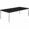 Interion By Global Industrial Interion® Wood Coffee Table with Steel Frame - 48" x 24" - Black