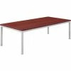 Interion By Global Industrial Interion® Wood Coffee Table with Steel Frame - 48" x 24" - Mahogany
