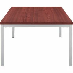 Interion By Global Industrial Interion® Wood Coffee Table with Steel Frame - 48" x 24" - Mahogany -Tables Shop 695755MH 02