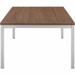 Interion By Global Industrial Interion® Wood Coffee Table with Steel Frame - 48" x 24" - Walnut -Tables Shop 695755WN 02