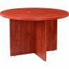 Interion By Global Industrial Interion® 42" Round Conference Table, Cherry