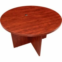 Interion By Global Industrial Interion® 42" Round Conference Table, Cherry 10 Interion By Global Industrial Interion® 42" Round Conference Table, Cherry -Tables Shop 695822CH 02