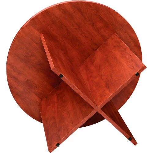 Interion By Global Industrial Interion® 42" Round Conference Table, Cherry 5 Interion By Global Industrial Interion® 42" Round Conference Table, Cherry - Image 5