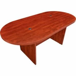 Interion By Global Industrial Interion® Racetrack Conference Table, 6'L, Cherry -Tables Shop 695823CH 03