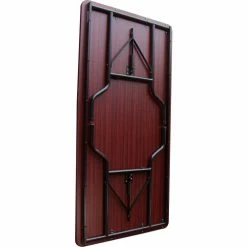 Interion By Global Industrial Interion&reg; Folding Wood Table, 60"W x 30"L, Mahogany -Tables Shop 695829MH 05