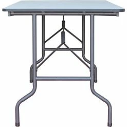 Interion By Global Industrial Interion&reg; Folding Wood Table, 72"W x 30"L, Gray -Tables Shop 695830GY 03