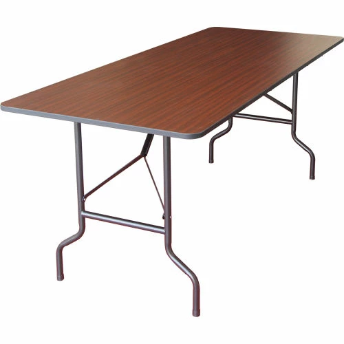 Interion By Global Industrial Interion® Folding Wood Table, 72"W x 30"L, Mahogany 2 Interion By Global Industrial Interion® Folding Wood Table, 72"W x 30"L, Mahogany - Image 2