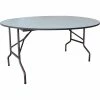 Interion By Global Industrial Interion® Folding Wood Table, 60"W x 60"L, Gray