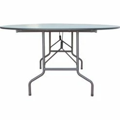 Interion By Global Industrial Interion® Folding Wood Table, 60"W x 60"L, Gray -Tables Shop 695832GY 03