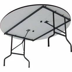 Interion By Global Industrial Interion® Folding Wood Table, 60"W x 60"L, Gray -Tables Shop 695832GY 04