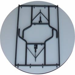 Interion By Global Industrial Interion® Folding Wood Table, 60"W x 60"L, Gray -Tables Shop 695832GY 05