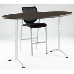 Iceberg Enterprises Iceberg ARC Adjustable Height Conference Table - 36" x 72" Oval - Walnut 8 Iceberg Enterprises Iceberg ARC Adjustable Height Conference Table - 36" x 72" Oval - Walnut -Tables Shop 69624 4