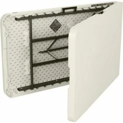 Lifetime® Portable Fold-in-Half Plastic Table, 30" x 96", Almond 14 Lifetime® Portable Fold-in-Half Plastic Table, 30" x 96", Almond -Tables Shop 80175 table 03