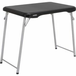 Lifetime® Stacking Personal Folding Table, 20" x 36", Black