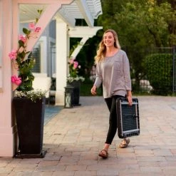 Lifetime® Stacking Personal Folding Table, 20" x 36", Black -Tables Shop 80668 16