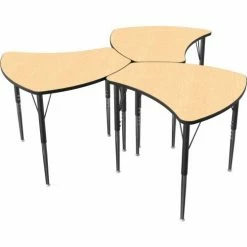 Balt Small Economy Shapes - Fusion Maple - 22" - 29"H x 28-3/4"W x 27-1/4"D -Tables Shop 90580 4