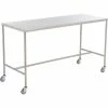 Aero Manufacturing AERO Stainless Steel Instrument Table with H-Brace, 33"L x 18"W x 34"H