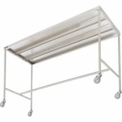 Aero Manufacturing AERO Stainless Steel Instrument Table with H-Brace, 33"L x 18"W x 34"H -Tables Shop 987218 03
