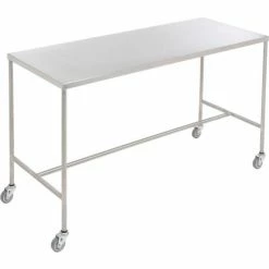 Aero Manufacturing AERO Stainless Steel Instrument Table with H-Brace, 33"L x 18"W x 34"H -Tables Shop 987218 05