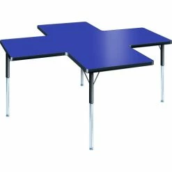 Allied Plastics A+ Collaboration Station Activity Table Juvenile Height - Blue -Tables Shop ALS CLS6060PS BLBK HR main 1
