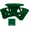 Polly Products Round Activity Picnic Table, Green Top/Green Frame