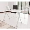 Boss Office Products Flip Top Table, 48", White