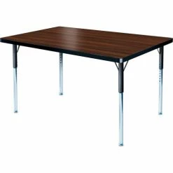 Allied Plastics ADA Activity Table - Rectangle - 36" X 72" - Adj. Height - Walnut