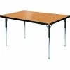 Allied Plastics Activity Table - Rectangle - 42" X 60", Standard Adj. Height, Light Oak