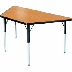 Allied Plastics ADA Activity Table - Trapezoid - 30" X 30" X 60", Adj. Height, Light Oak 7 Allied Plastics ADA Activity Table - Trapezoid - 30" X 30" X 60", Adj. Height, Light Oak -Tables Shop B437683