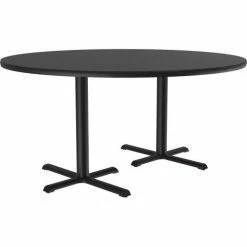 Correll 60" Round Restaurant Table, Black -Tables Shop BCT60R 07 03