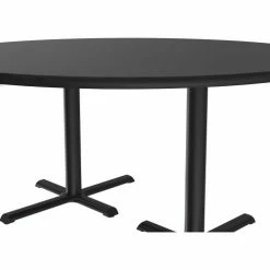 Correll 60" Round Restaurant Table, Black -Tables Shop BCT60R 07 04