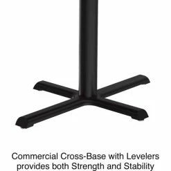 Correll 60" Round Restaurant Table, Black -Tables Shop BCT60R 07 05