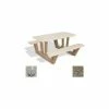 Bohlmann 38" Rectangular Picnic Table, Concrete, Gray