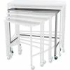 Blickman 7824SS Nested Instrument Table with Shelf, 40"L x 20"W x 38"H