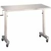 Blickman 7893SS-O Adjustable Height Instrument Table, 36"L x 24"W x 36"- 56"H