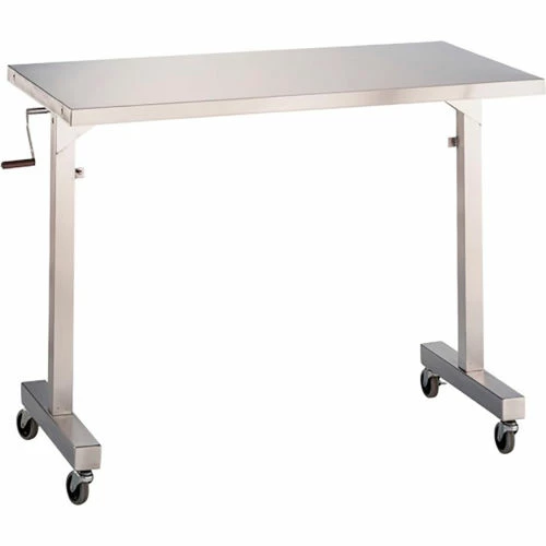 Blickman 7893SS-O Adjustable Height Instrument Table, 36"L x 24"W x 36"- 56"H 1 Blickman 7893SS-O Adjustable Height Instrument Table, 36"L x 24"W x 36"- 56"H