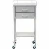 Blickman 7754SS George Anesthesia Utility Table with 2 Drawers, 20"L x 16"W x 34"H