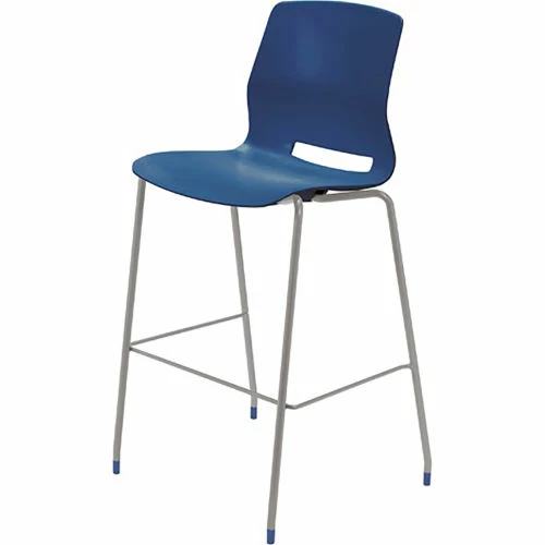 KFI Seating KFI Table & Stool Set, 72"Lx36"W, White Table With Navy Stools 3 KFI Seating KFI Table & Stool Set, 72"Lx36"W, White Table With Navy Stools - Image 3